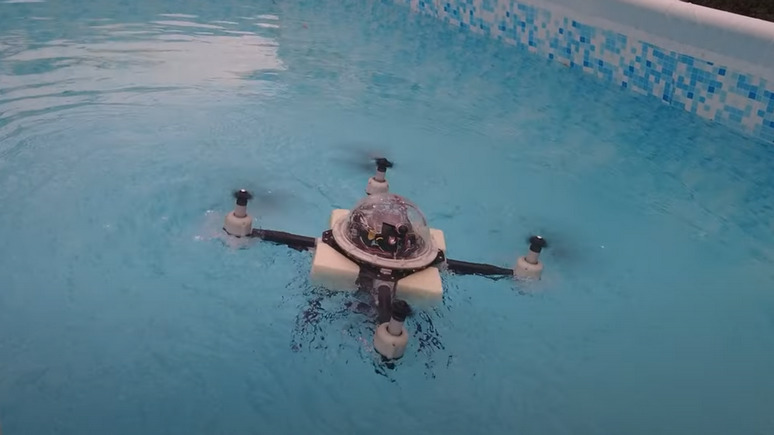 Xinhua: в Китае разработали квадрокоптер, который может и летать, и плавать