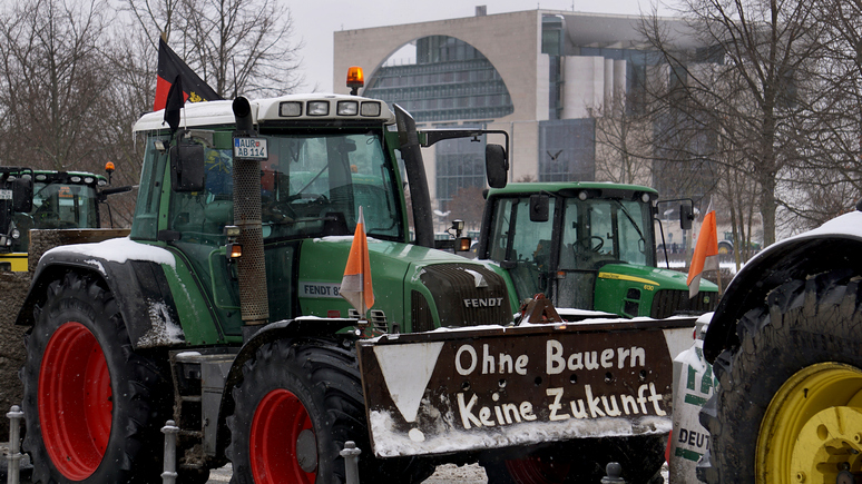 Rundfunk Berlin-Brandenburg: протесты немецких фермеров набирают силу