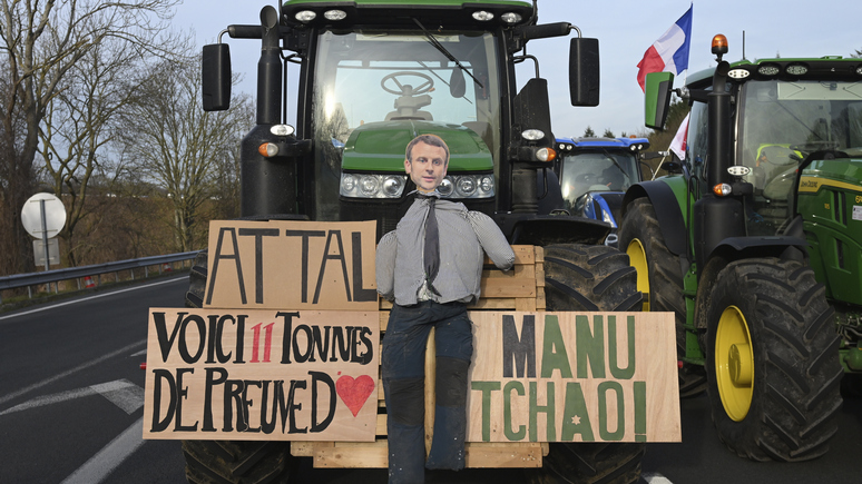 Huffington Post: фермеры протестуют, а президент пирует — французских политиков возмутили кадры роскошного приёма Макрона в Швеции