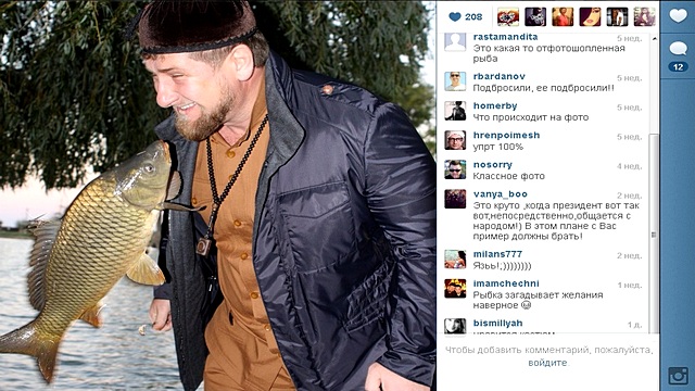 Кадыров пошел в народ через Instagram 