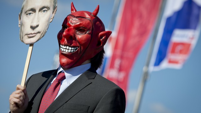 Ганновер встретил Путина протестами 