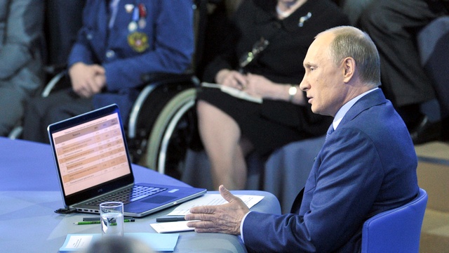 Путин поспорил с Кудриным во время «прямой линии»