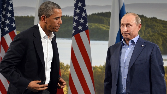 Daily Mail:  Язык тела выдал Путина и Обаму с головой