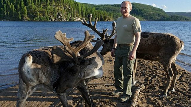 Путин в очередной раз слился с природой