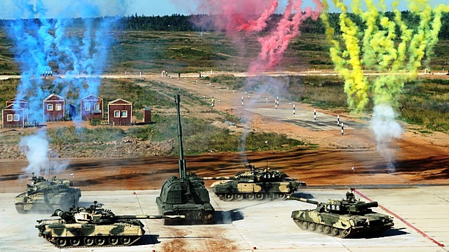 Шойгу укрепляет престиж армии танковым биатлоном