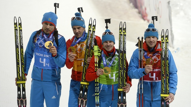 Россия вышла на первое место в медальном зачете на Олимпиаде в Сочи