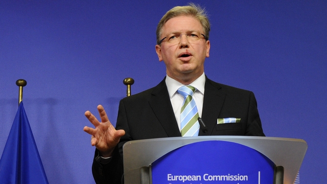 Еврокомиссар выступил за принятие в ЕС Украины, Молдавии и Грузии