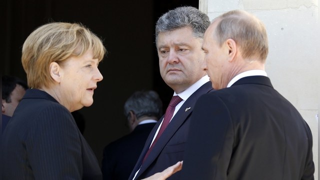 Bloomberg: Меркель и Олланд призвали Москву и Киев к переговорам