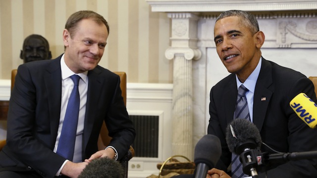 Обама — Туск: Санкции против России помогут сохранить Украине суверенитет 
