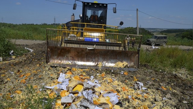 В России уничтожено почти 600 тонн продуктов