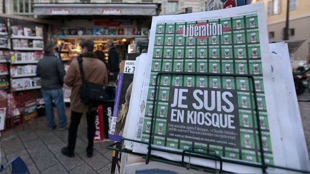Le Figaro: Шумиха вокруг карикатур Charlie Hebdo на руку Кремлю