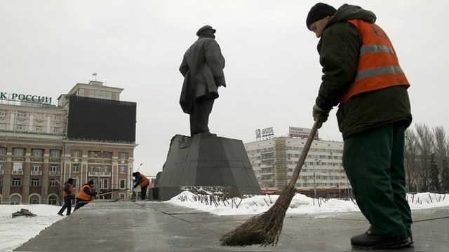 Le Figaro: В Донецке подложили бомбу под Ленина