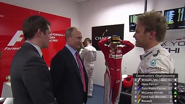 Jalopnik: От похвалы Путина победителю «Формулы-1» стало не по себе