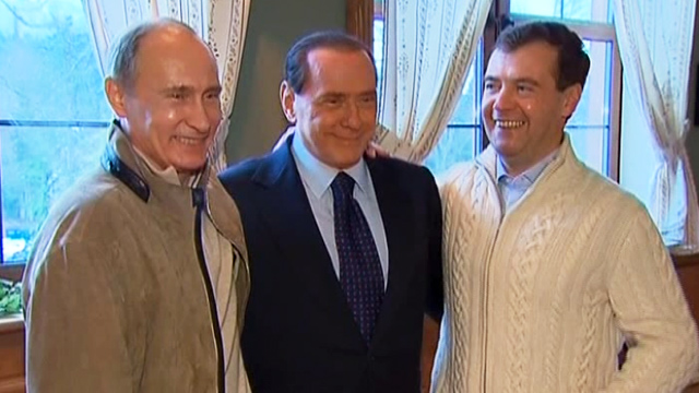 Берлускони не острил насчет Медведева и Путина