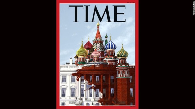 Белый дом засиял русскими куполами — на обложке Time