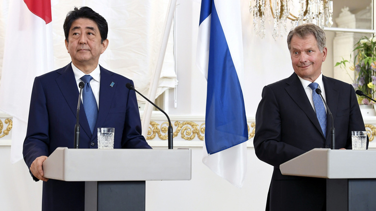 Yle: премьер Японии и президент Финляндии обсудили Россию, торговлю и муми-троллей