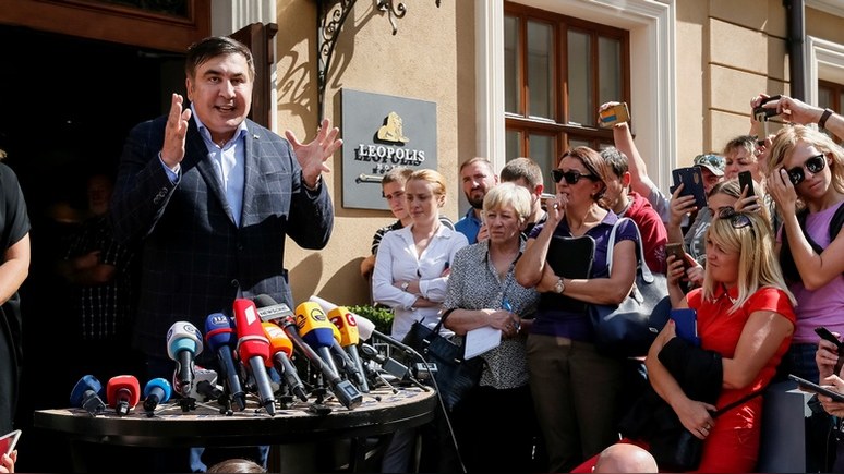 УП: генпрокурор Украины пообещал не арестовывать Саакашвили за «прорыв»