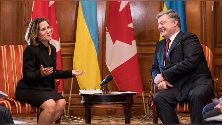 ЛIГА.net: Порошенко попросил канадцев усилить санкционное давление на Москву