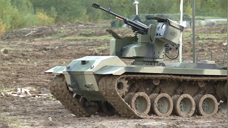 Daily Mail: Россия похвастала, что её робот превосходит обычные боевые машины