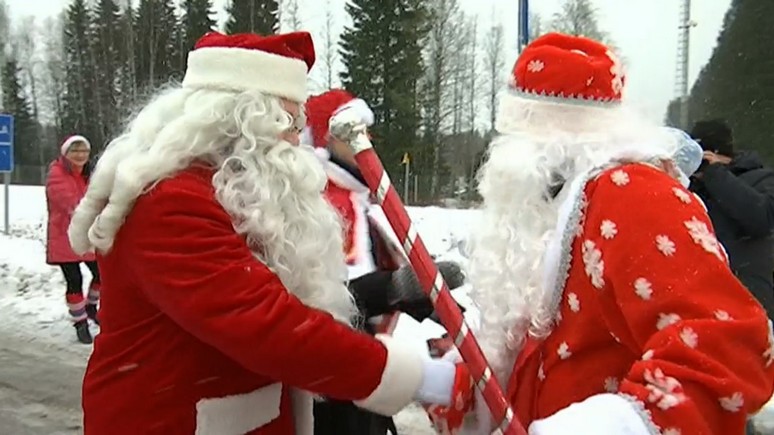 Yle: Дед Мороз и Йоулупукки пожелали россиянам и финнам счастья в новом году