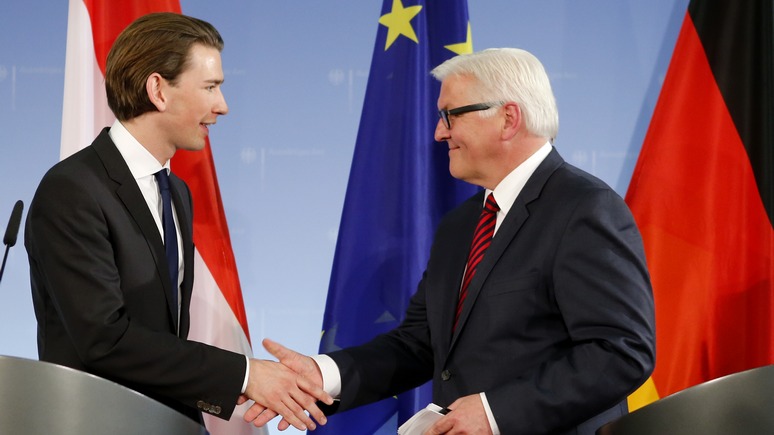 FAZ: в вопросе санкций новый канцлер Австрии продолжил «традицию» Штайнмайера 