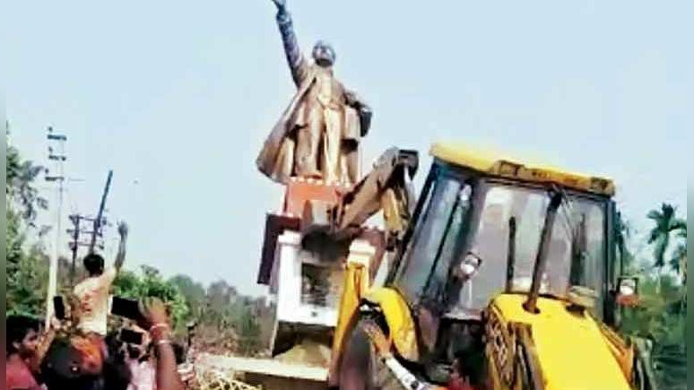 Indian Express: победу правой партии в Индии «отметили» сносом памятника Ленину