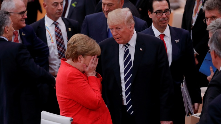 Welt: «поцелуйчик» Меркель не остановил торговую войну с США