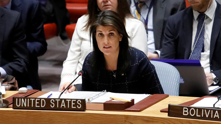 Handelsblatt: постпред США при ООН оправдала действия Израиля против палестинцев