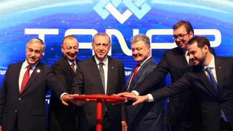 DW: Эрдоган и Алиев запустили Трансанатолийский газопровод в присутствии Порошенко