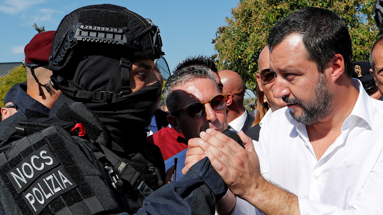 Le Point: Сальвини направил полицейских охранять границу от французских «провокаций» с мигрантами