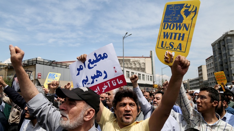 Das Erste: иранцы протестуют против США и американских санкций