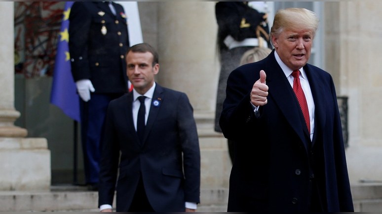 Times: Трамп напомнил Макрону, что без США Франция говорила бы по-немецки