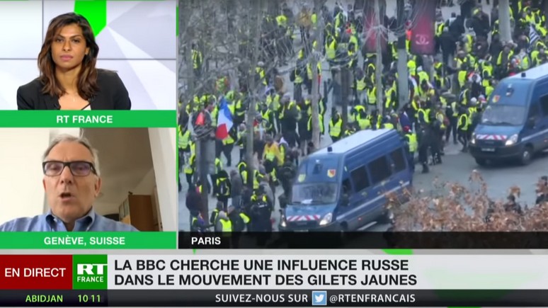 L’Opinion: российский канал RT France пускает корни благодаря «жёлтым жилетам»