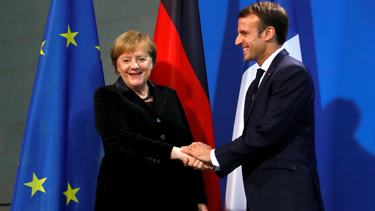 FAZ: евроскептики укрепляются на фоне слабеющих Макрона и Меркель