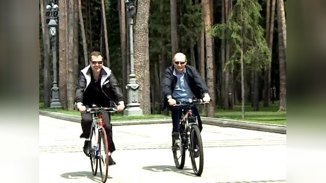 Совместный велопробег кремлевского тандема