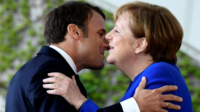 Paris Match: от «медового месяца» Макрона и Меркель не осталось и следа
