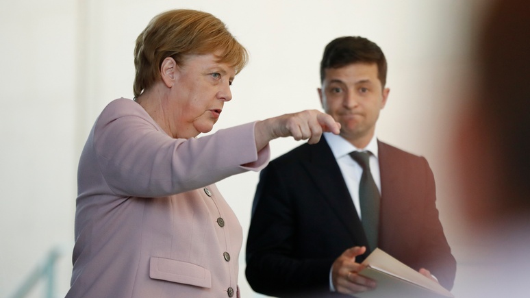 N-TV: Меркель поддержала Зеленского в вопросе антироссийских санкций