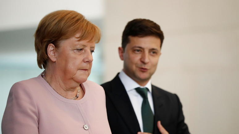 24 канал: Зеленский поговорил с Меркель о газе и войне