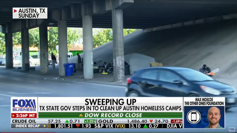 Fox News: количество бездомных в американском Остине приблизилось к рекорду 10-летней давности