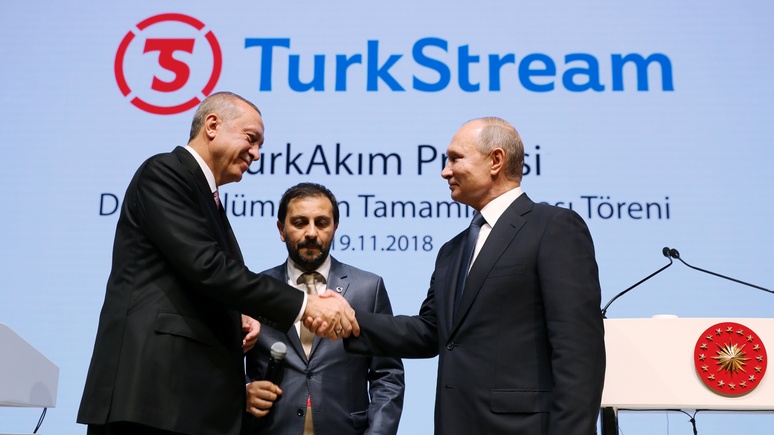 RFI: Путин и Эрдоган откроют «Турецкий поток» с большой помпой