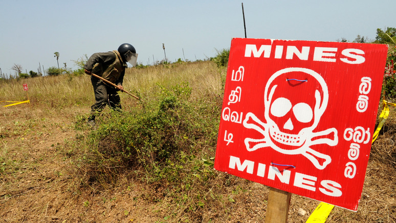 FAZ: в Германии раскритиковали решение Трампа отменить запрет на использование мин