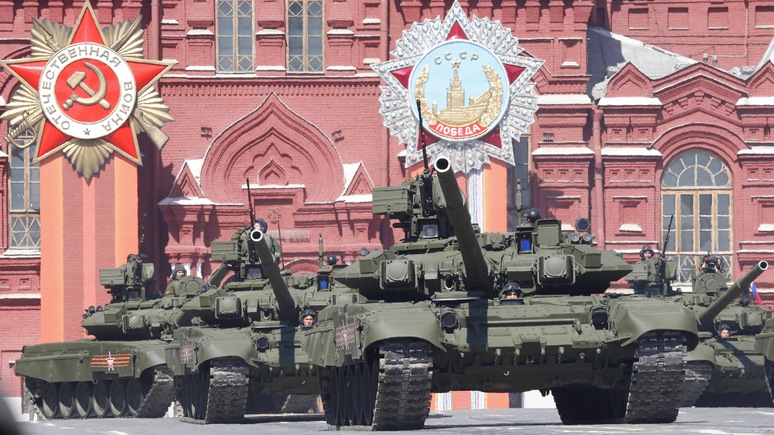 FR: танки вируса не боятся — российской бронетехнике ничто не мешает показать себя на параде во всей красе