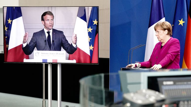 Le Monde: Меркель и Макрон предложили поддержать европейскую экономику общим займом в €500 млрд