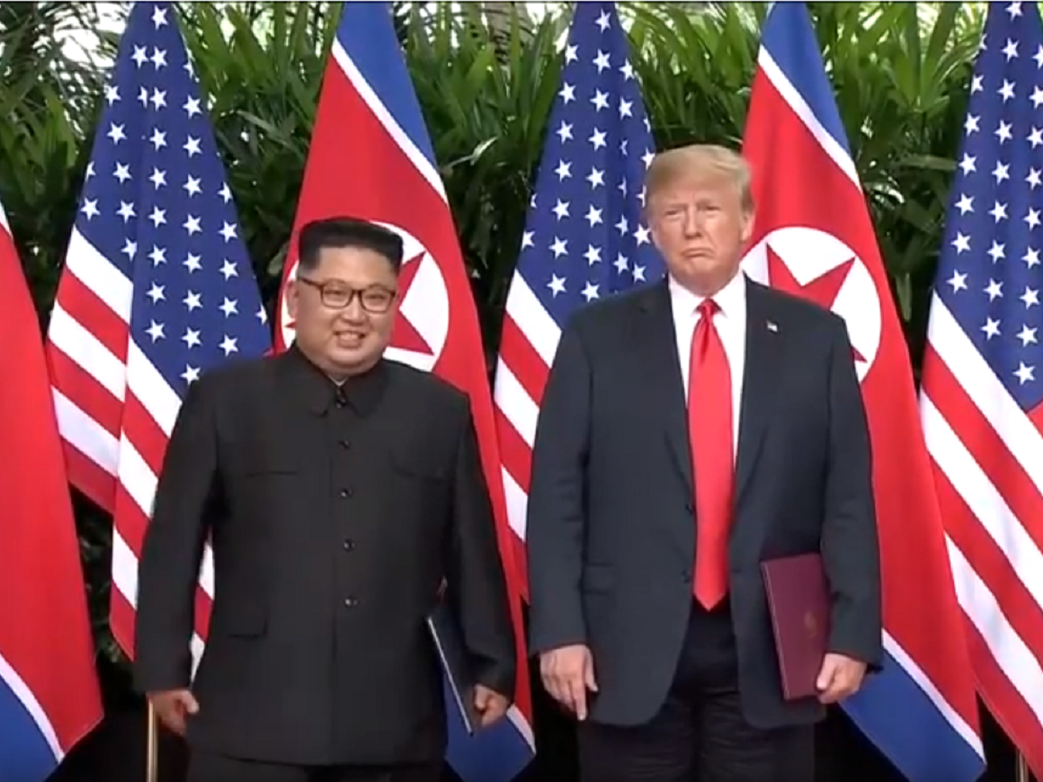 Ким+Трамп: Встреча двух лидеров наконец-то состоялась