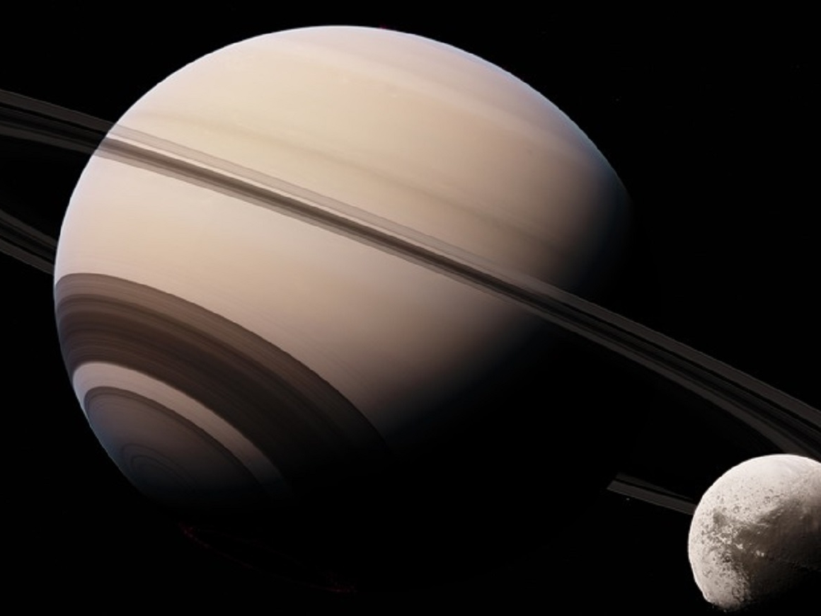 Сатурн болтает со своим спутником (аудио и видео) 
