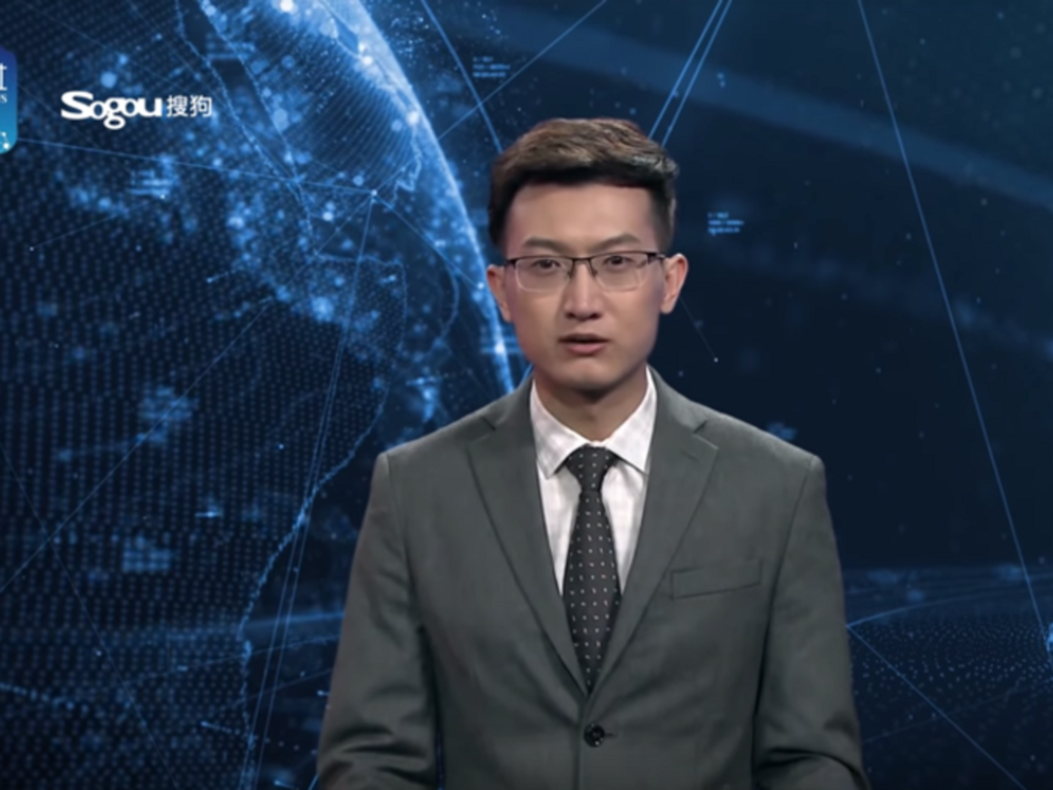 В Китае ведущим новостей стал робот с искусственным интеллектом (видео)