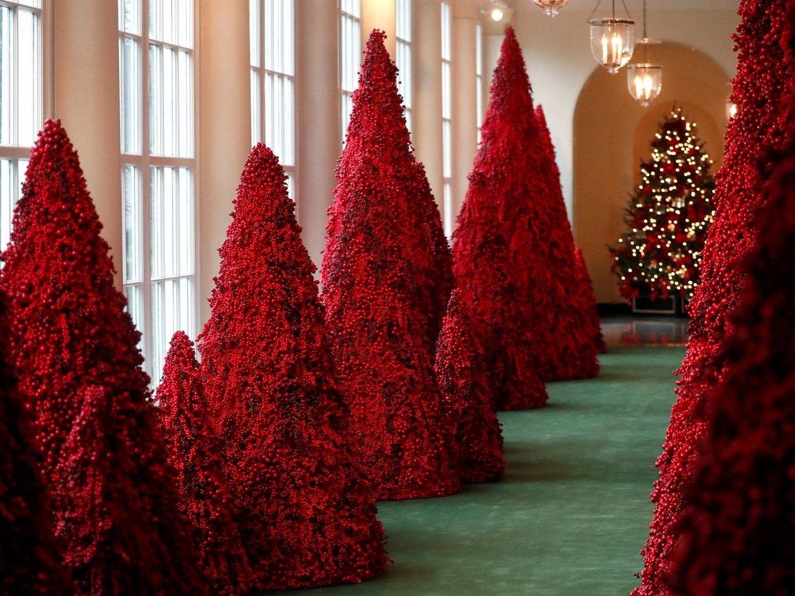 В этом году в Белом доме будет кроваво-красное Рождество (фото и видео)