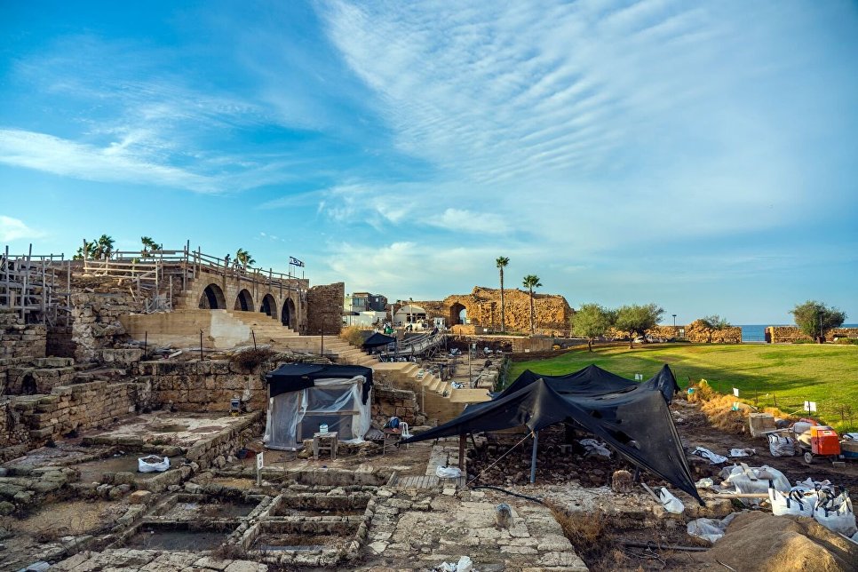 Раскопки в городе Кесария