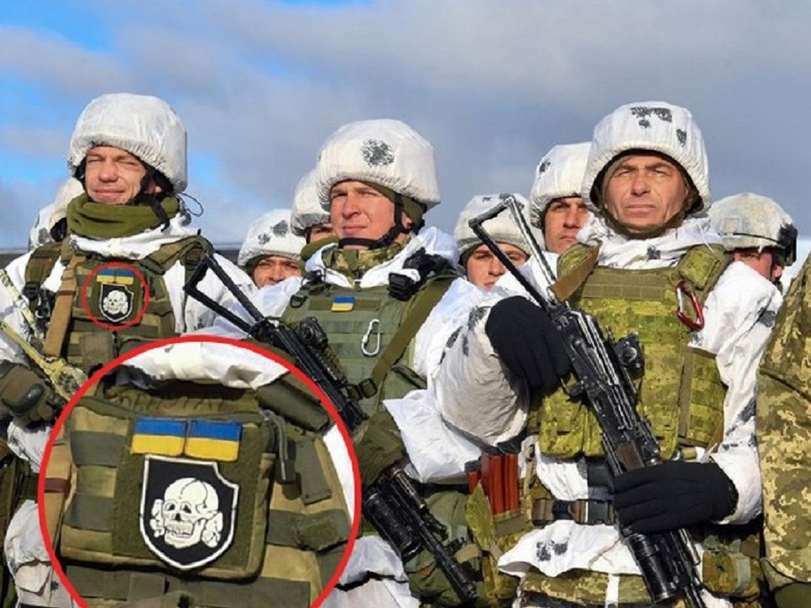 Порошенко сфотографировался с украинским десантником с СС-овской нашивкой (фото)