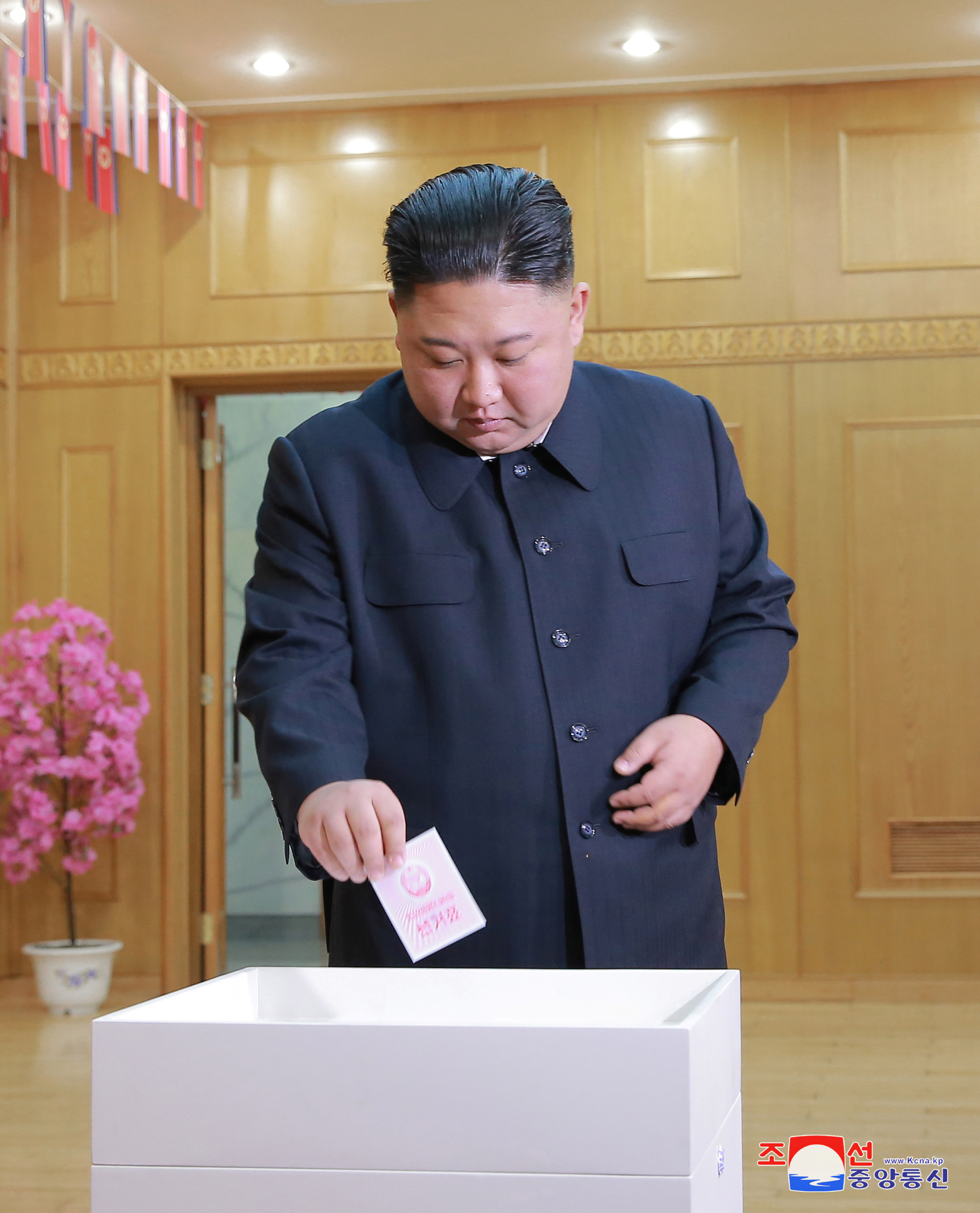 Ким Чен Ын пришёл отдать голос за свою партию